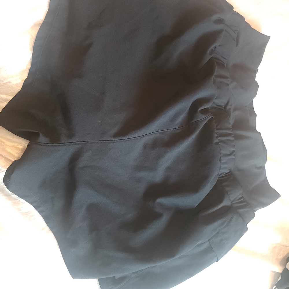 Black Drawstring Shorts - Picture 3 of 6